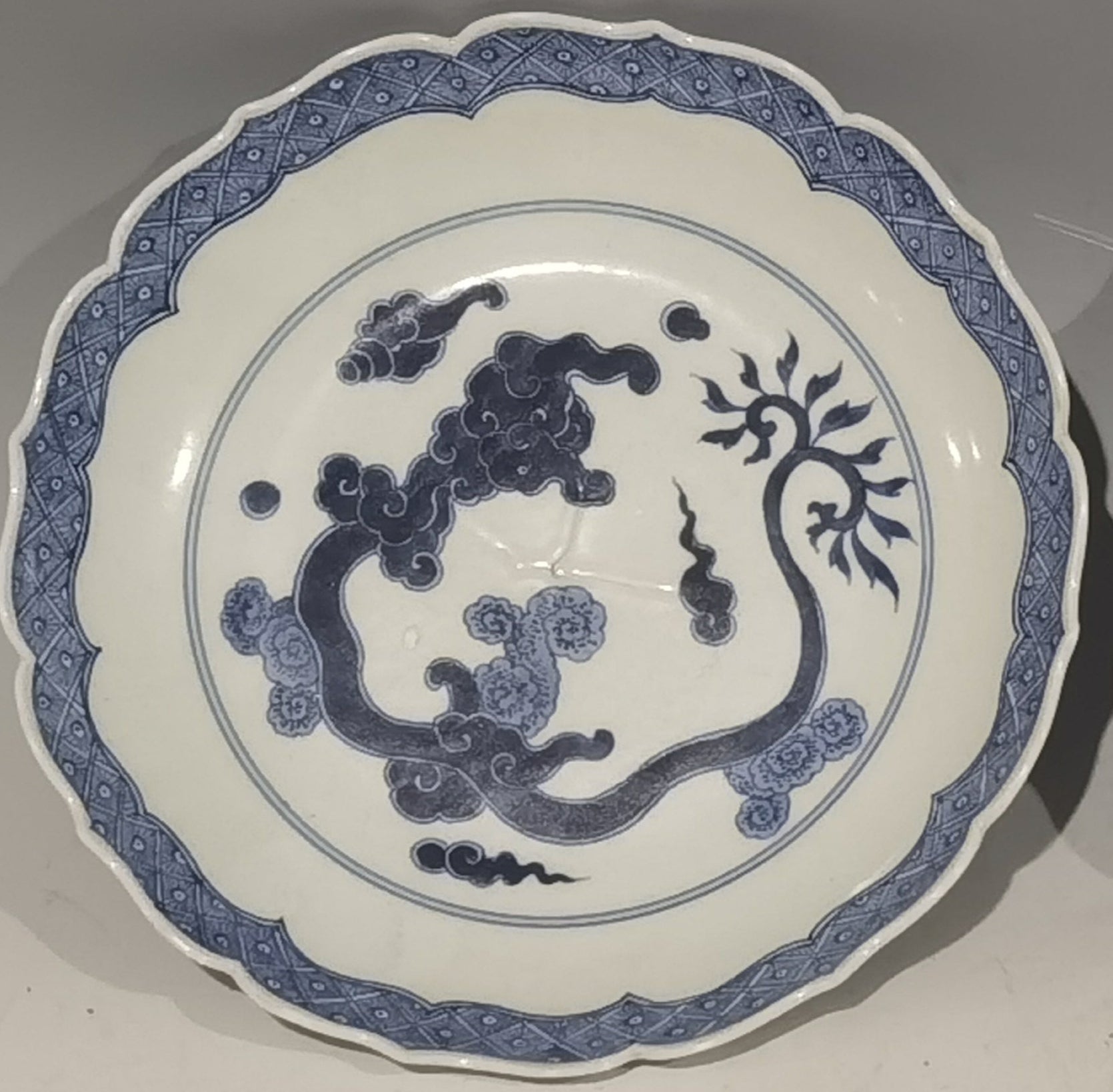 Pair of Blue and White Dishes