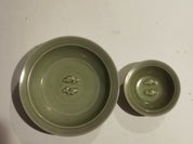 Southern Song Dynasty Longquan Kiln Green Glaze Double Fish Wash (Pair)