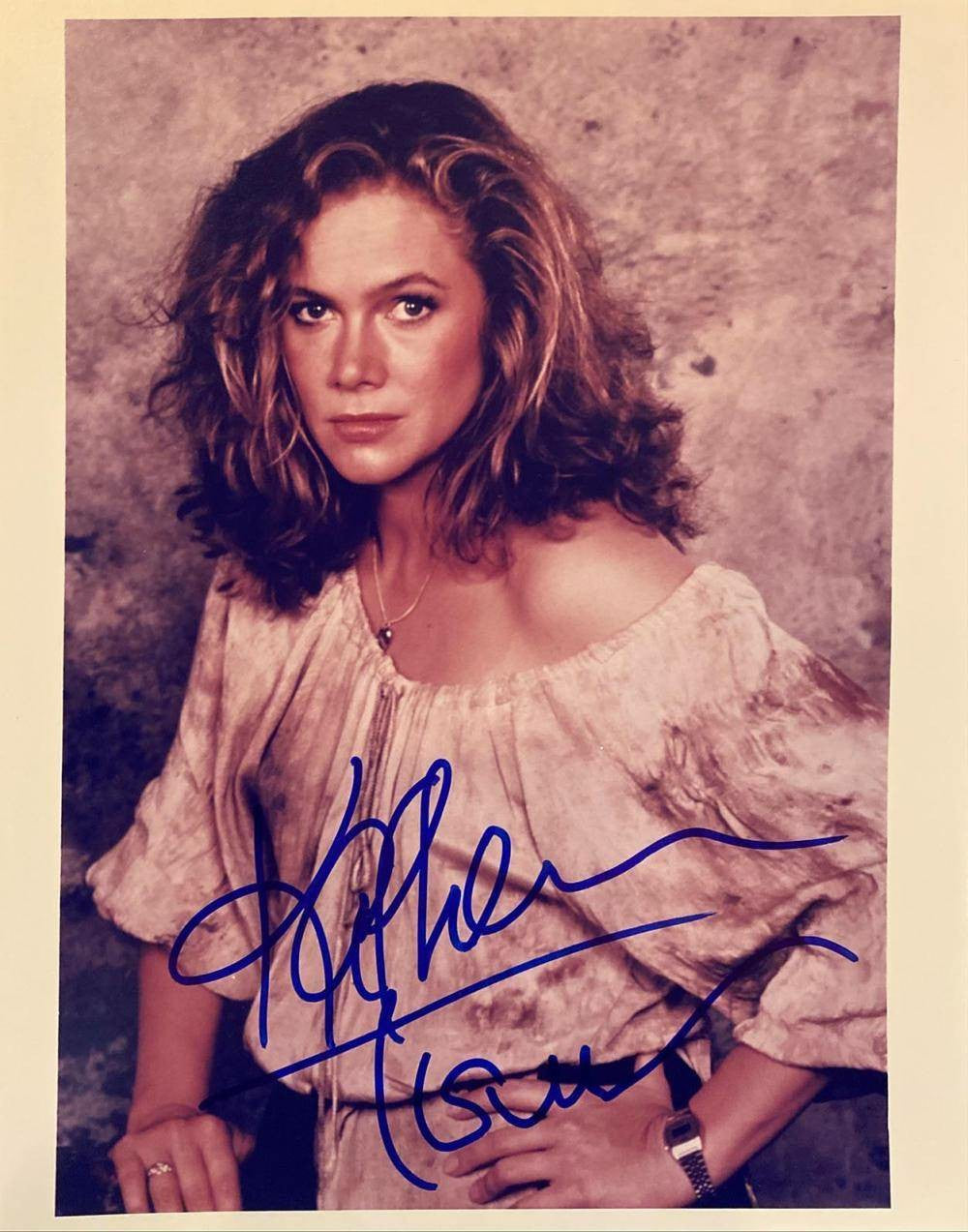 Kathleen Turner Autographed 8x10 Photo - Romancing the Stone Star - Rare