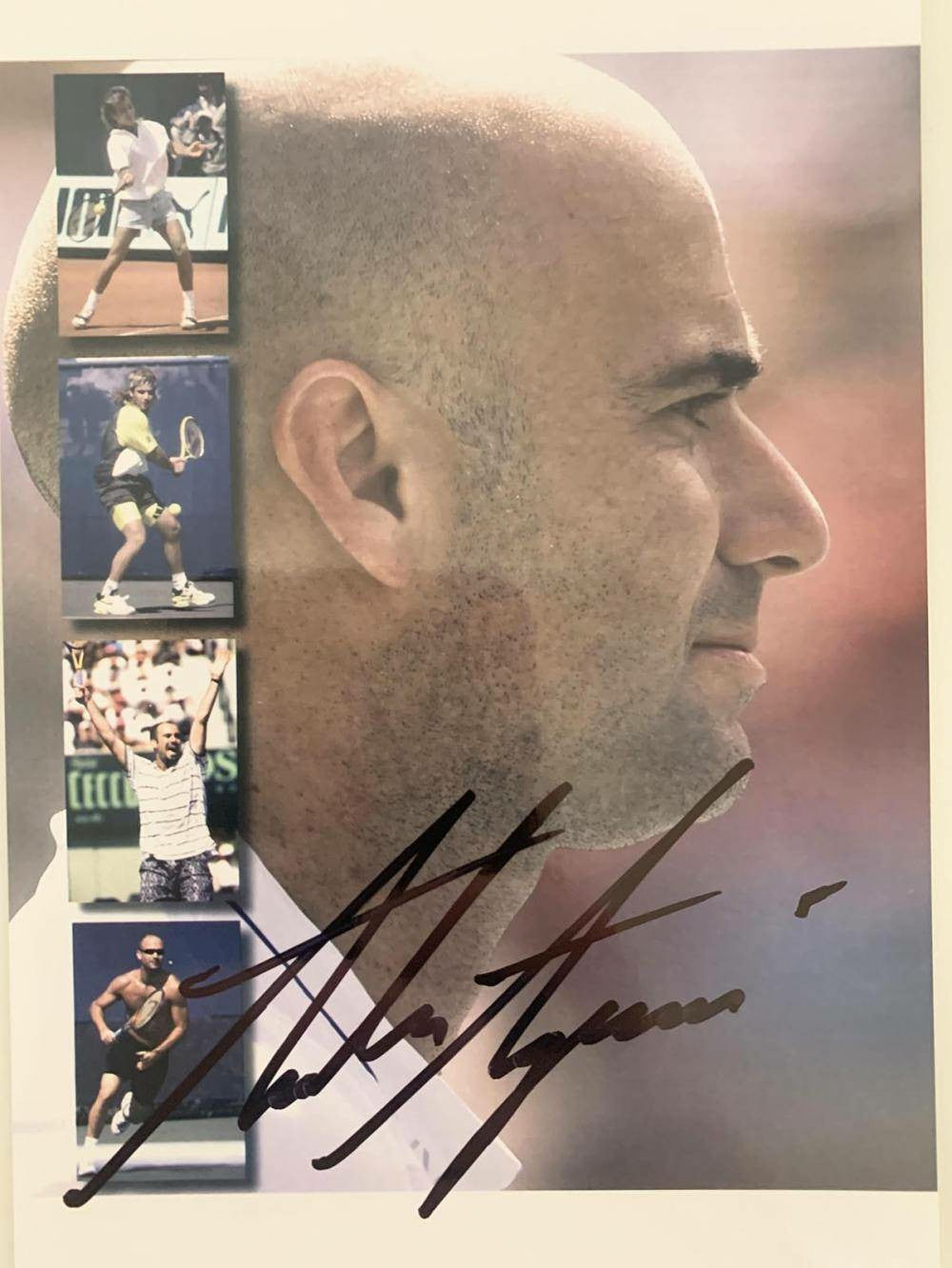 Andre Agassi Signed Photograph