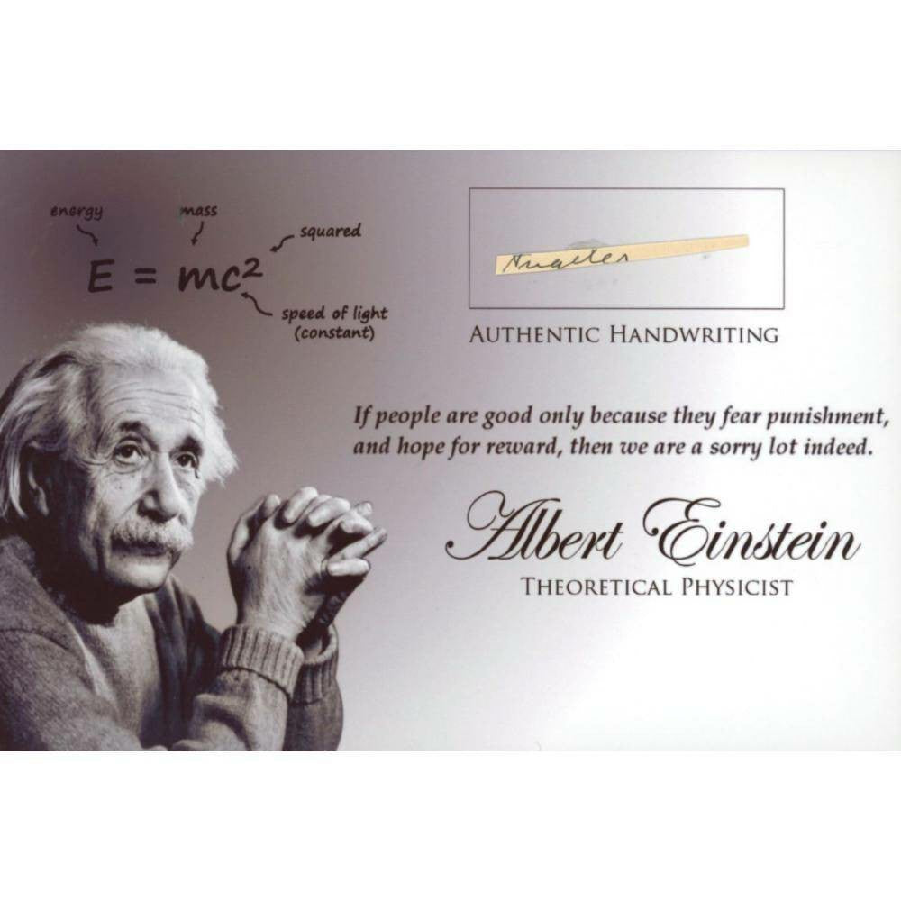 Albert Einstein Hand-Written Word (JSA LOA)