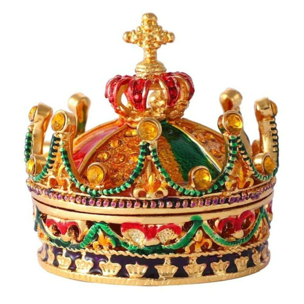 FABERGE Russian Enameled & Jeweled Coronation Crown - Inspired Collectible