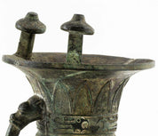 Chinese Archaic Style Jue Bronze Libation Vessel