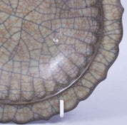 Chinese Ge Ware Petal-Form Dish