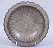 Chinese Ge Ware Petal-Form Dish