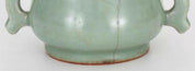 Chinese Longquan Twin Handled Celadon Censer&nbsp;