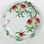 Chinese Famille Rose 'Eight Peaches' Dish