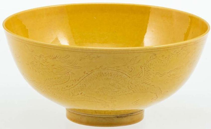 Yellow Porcelain Bowl