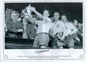 Nat Lofthouse 16x12 Signed Black & White Photo - Autographed Limited Edition