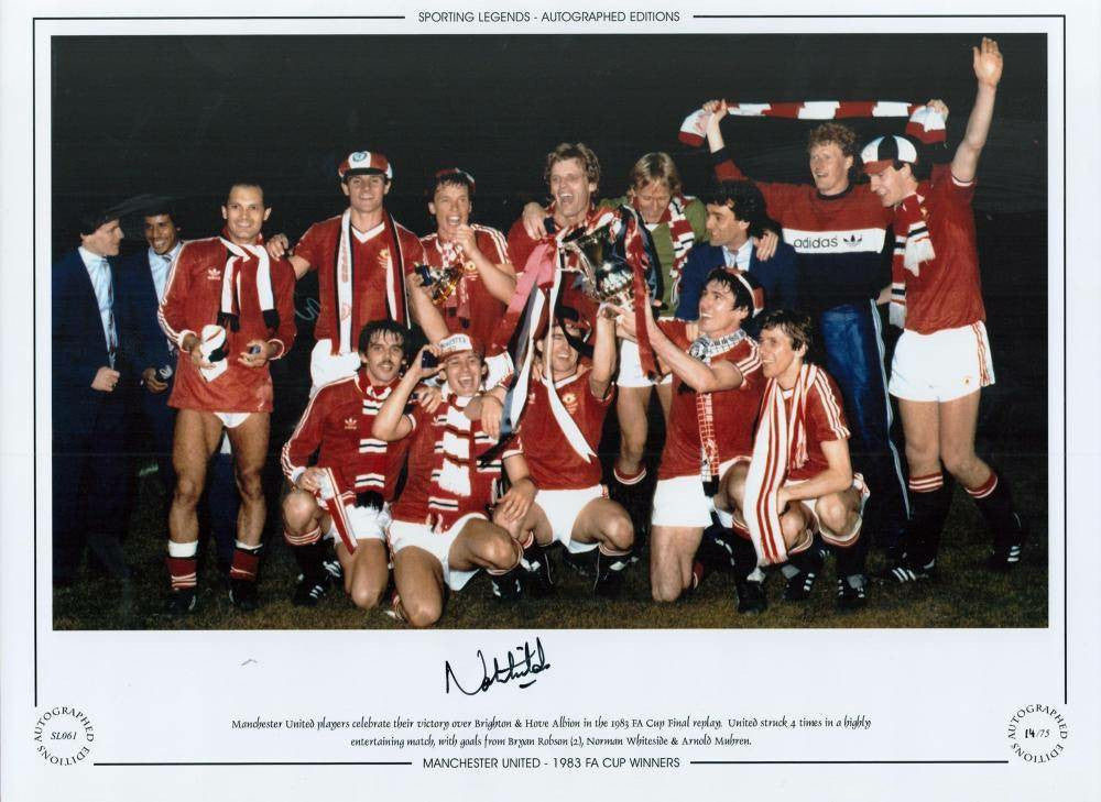 Norman Whiteside 16x12 Signed Colour Photo - Autographed Limited Edition