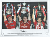 Bryan Robson 16x12 Hand Signed Colour Photo - Autographed Limited Edition