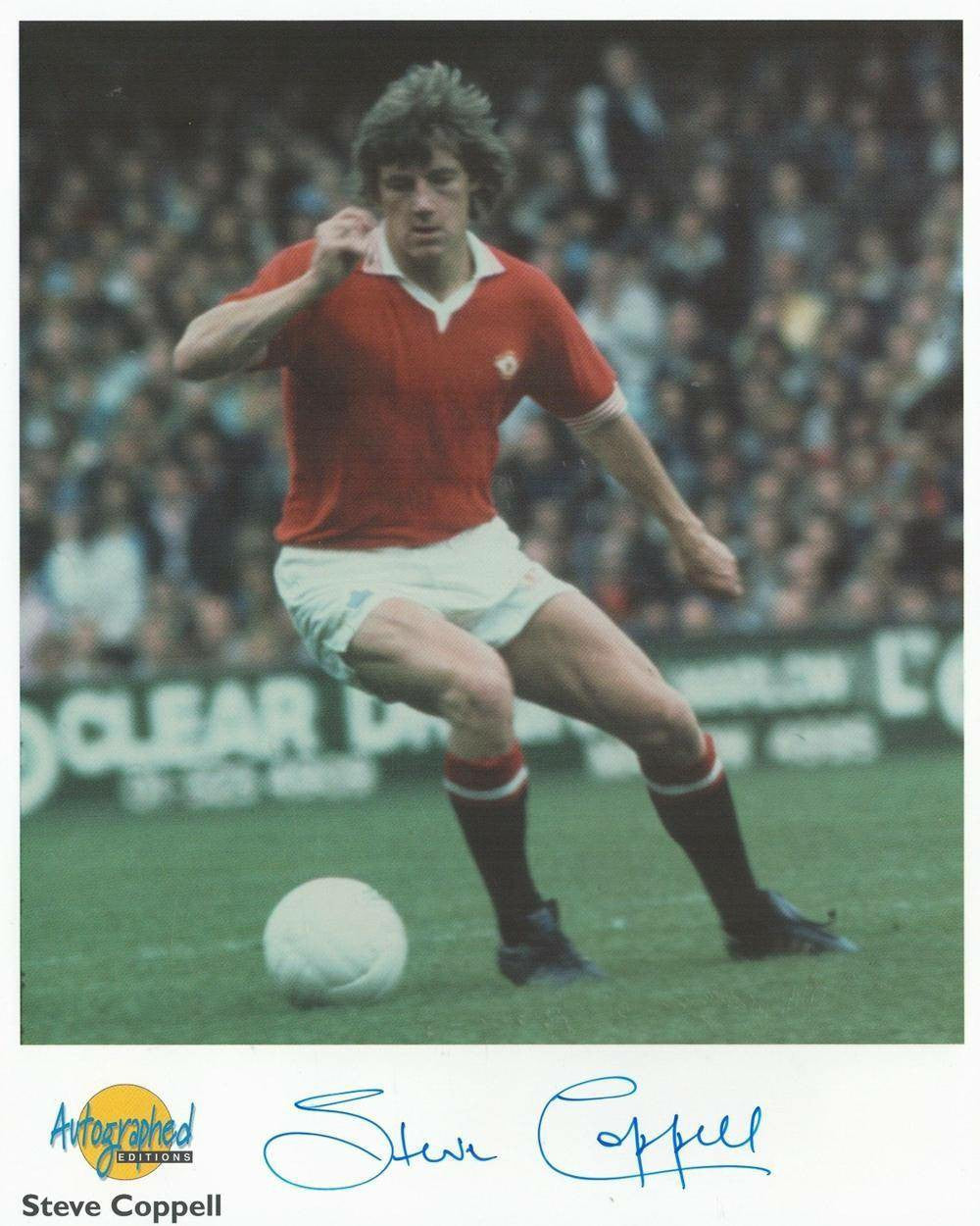 Steve Coppell Autographed 10x8 Photo - Dynamic Play for Manchester United