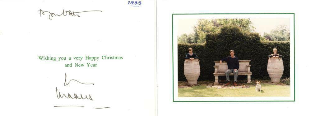 Royal Greetings: Charles, Prince of Wales Signed Christmas Card with Photograph