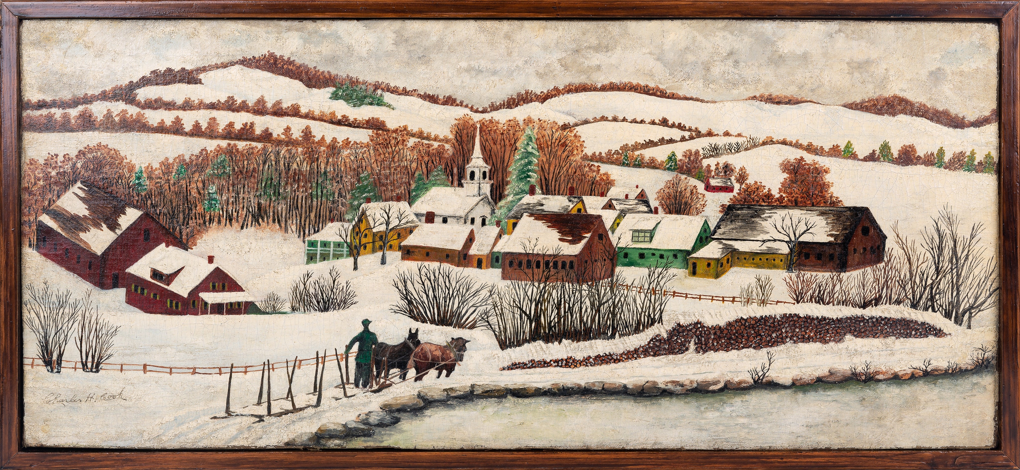 Charles Cook, Primitive Winter Landscape