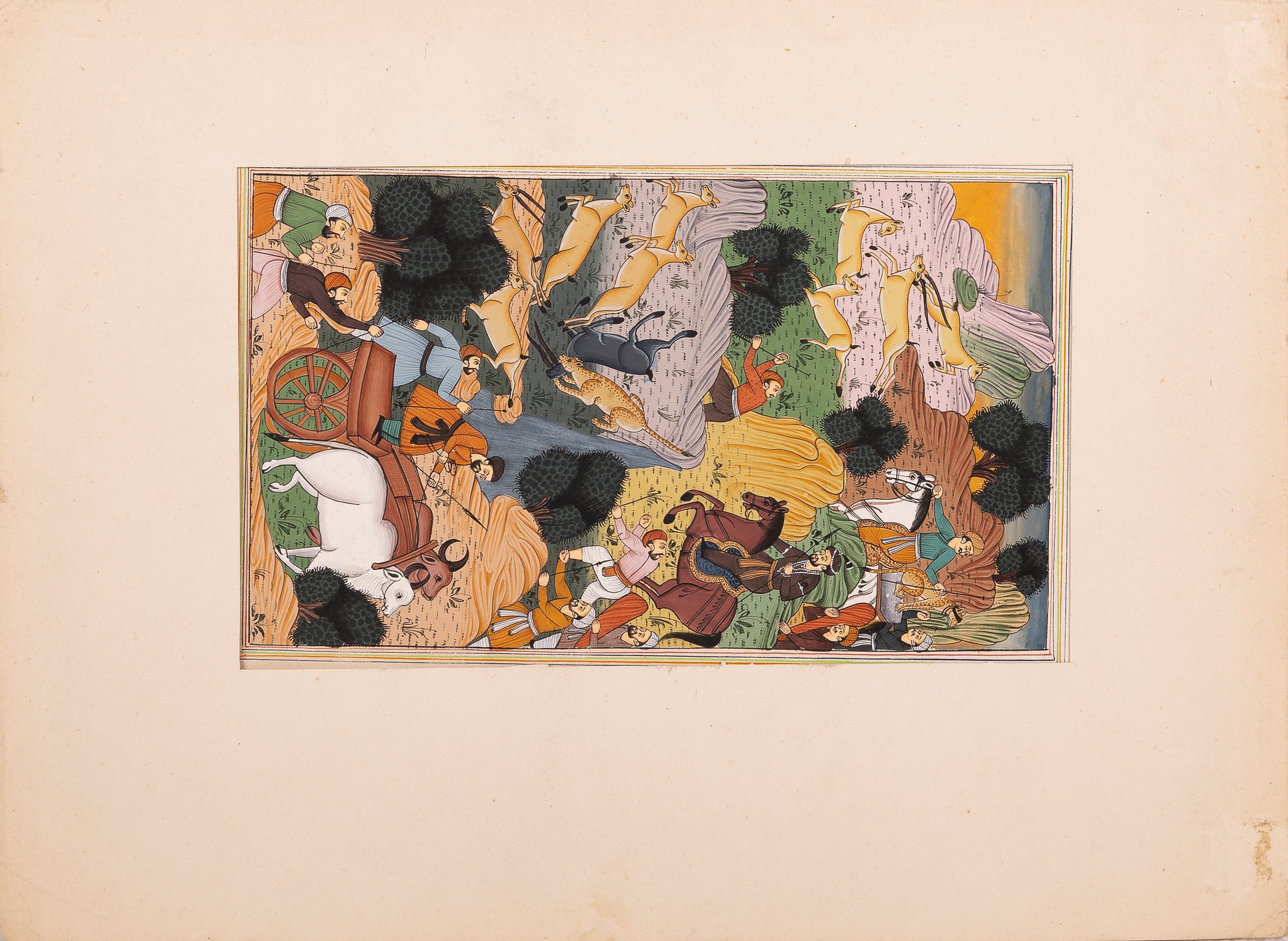 Indian School, 'Hunting Scene'