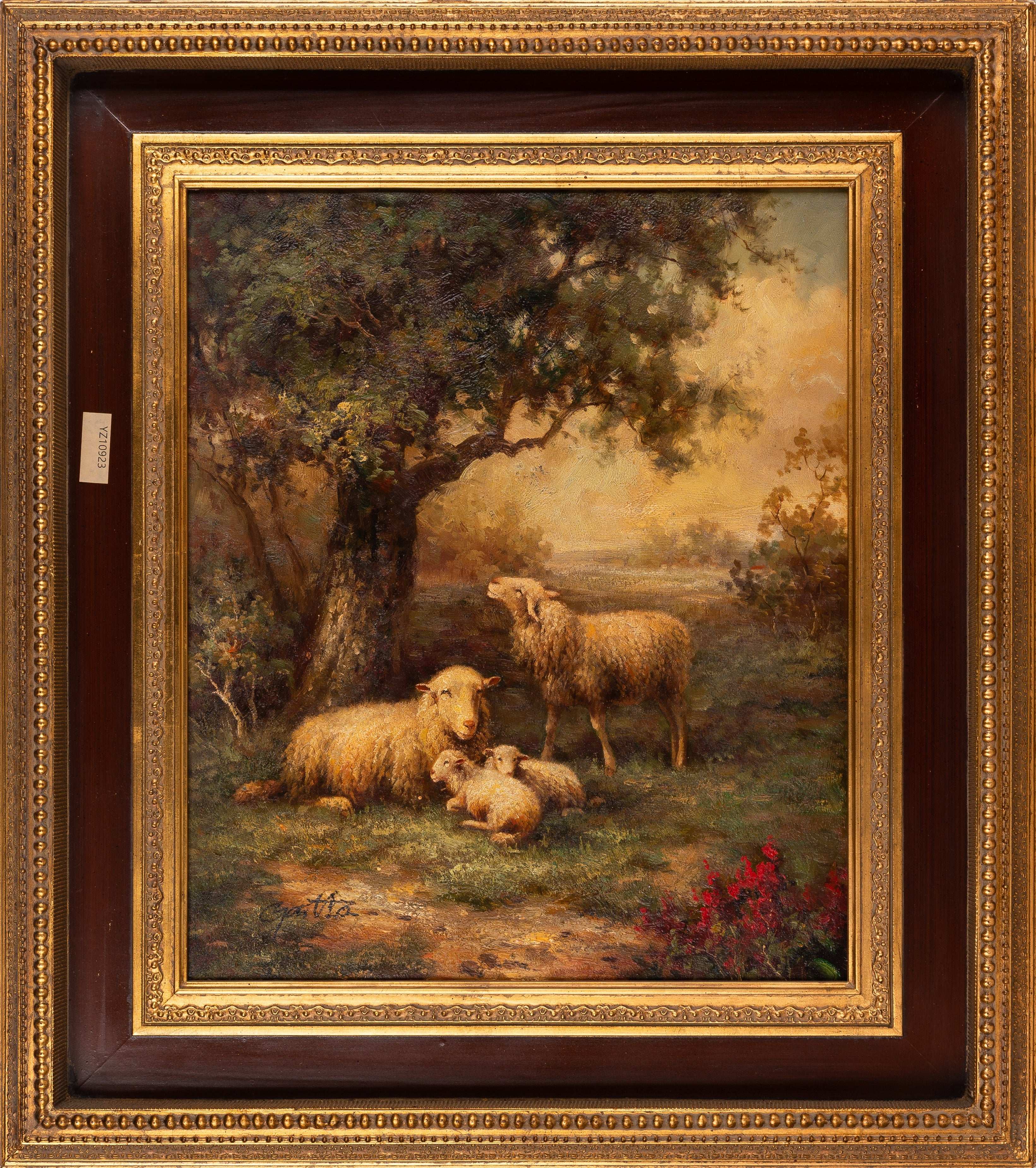 A flock of sheep