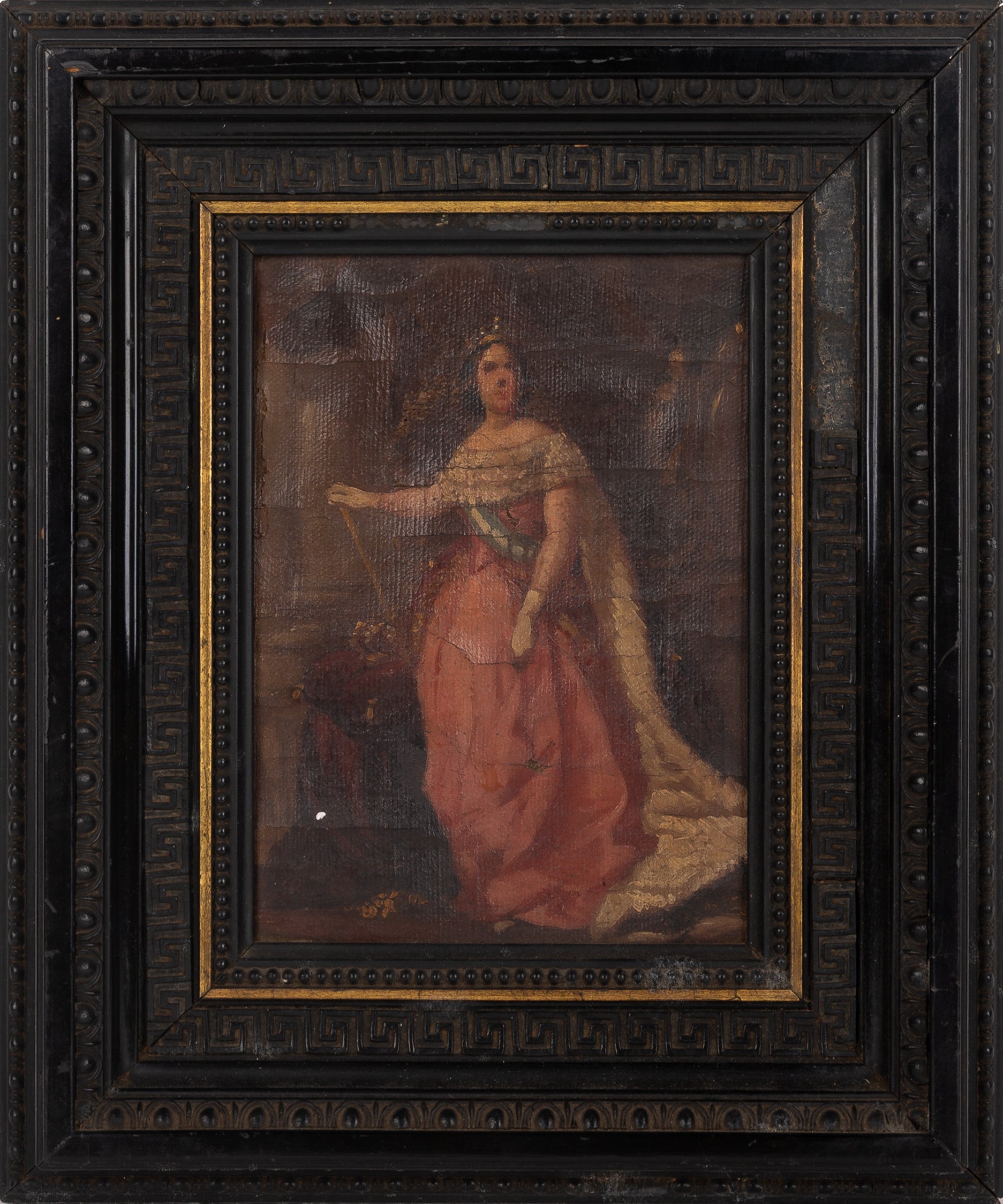 19th Century Spanish School, Portrait of Queen Isabel II of Spain