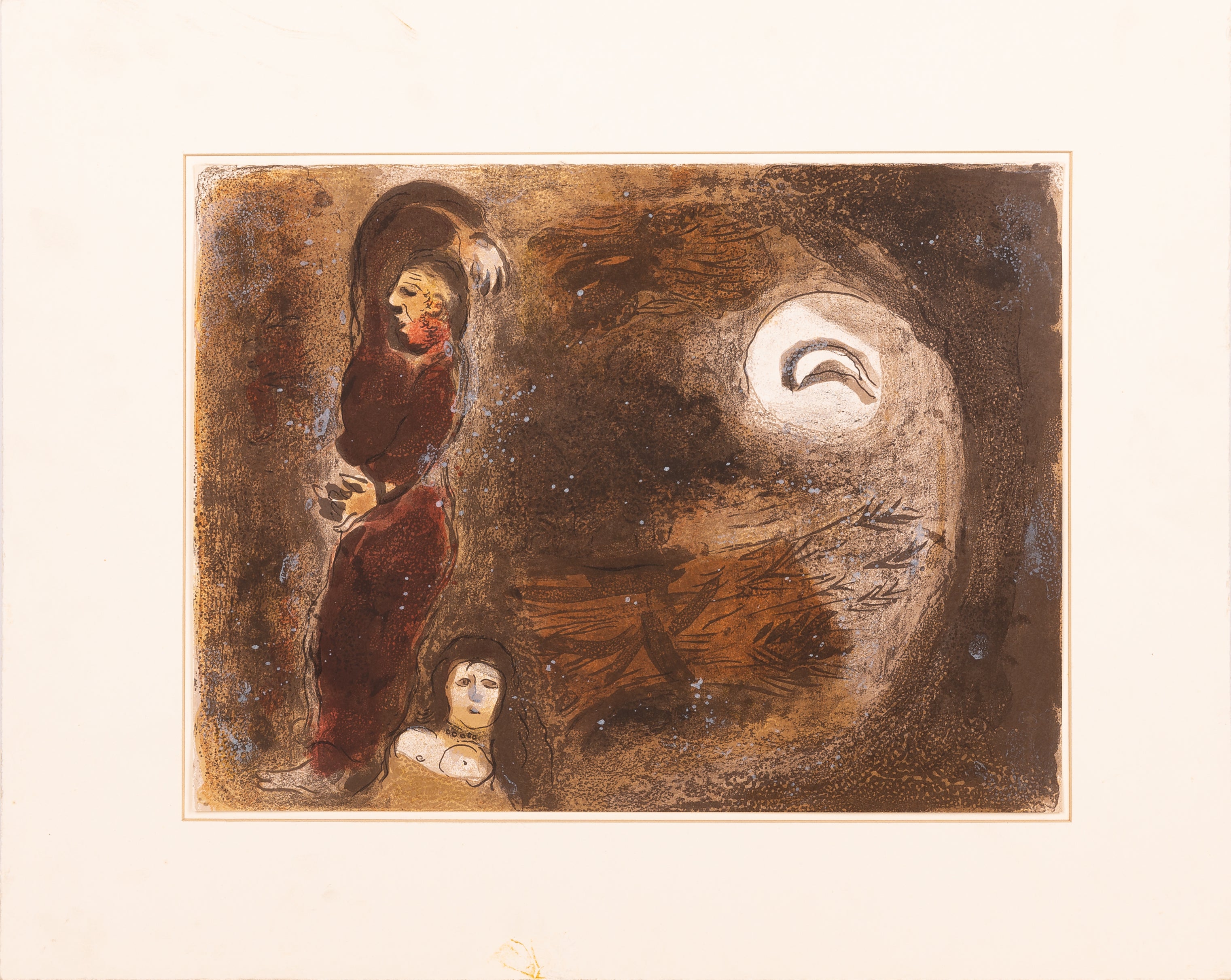 Marc Chagall, 'Ruth Aux Pieds De Booz'