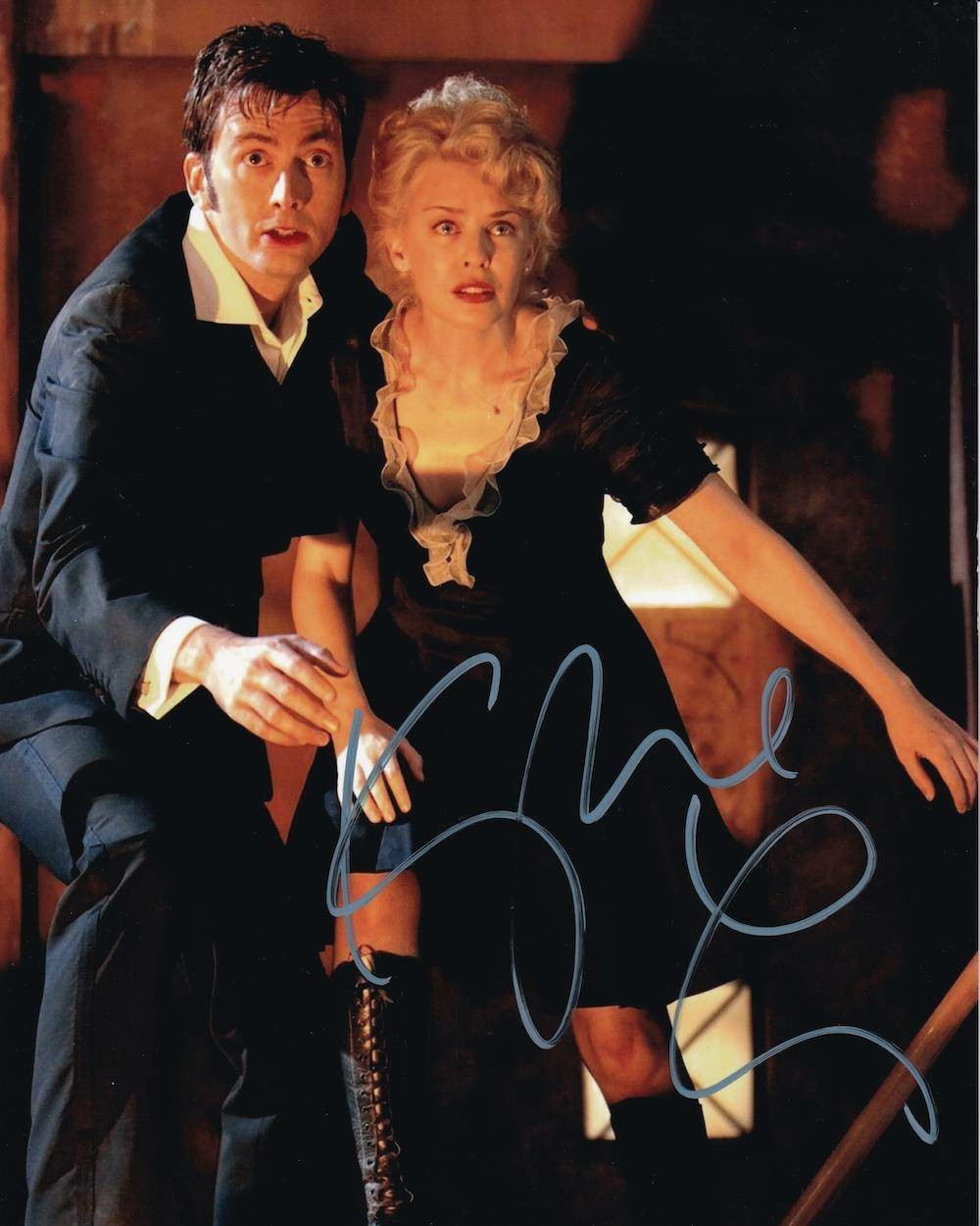 Celebrity Charm: Kylie Minogue Autographed 10x8 Photo - Dr. Who Actress