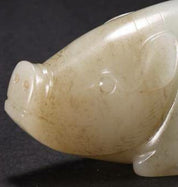 Hetian Jade Cong and Pig Sculpture