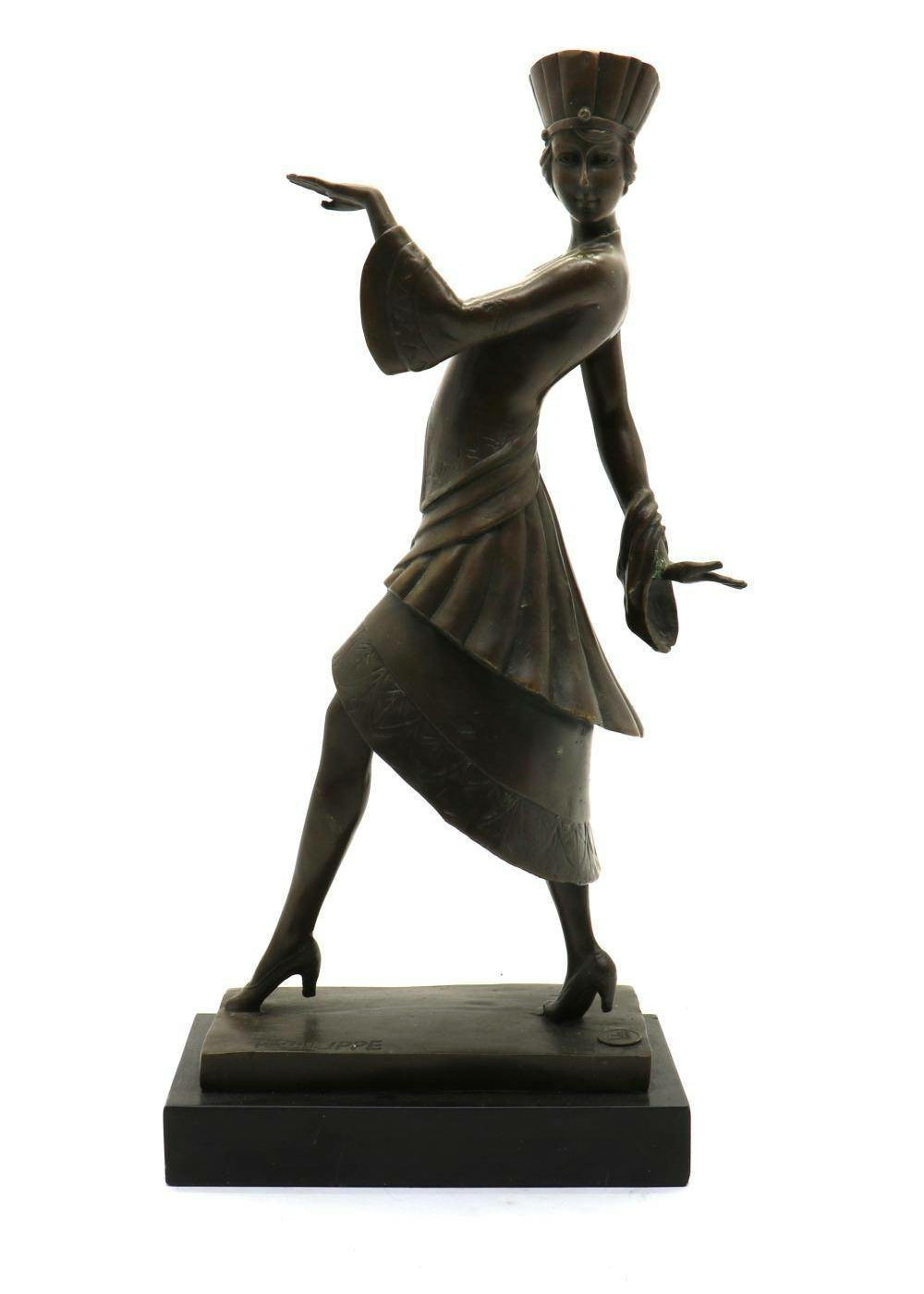 After Paul Philippe Bronze Art Deco Dancer