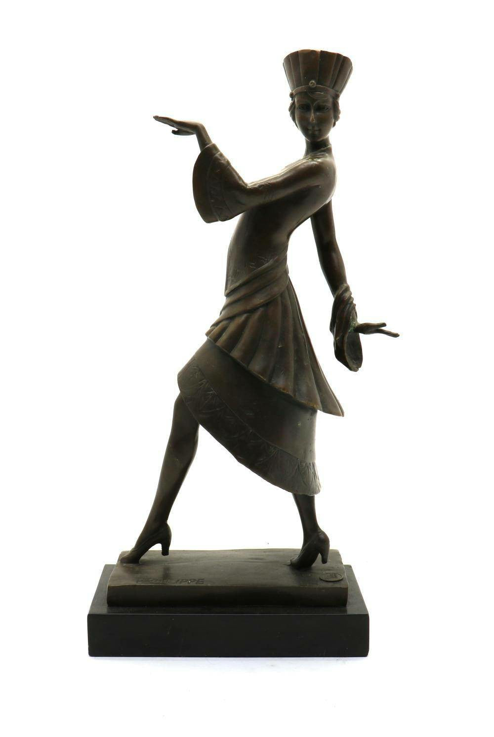 After Paul Philippe Bronze Art Deco Dancer