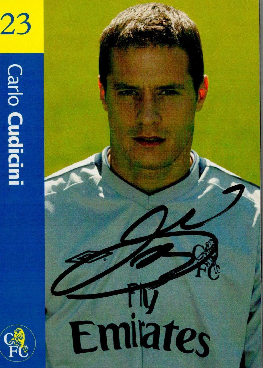 Carlo Cudicini's Autographed Chelsea FC Promotional Photo - Official Memorabilia