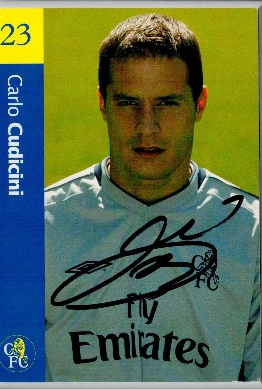 Carlo Cudicini's Autographed Chelsea FC Promotional Photo - Official Memorabilia