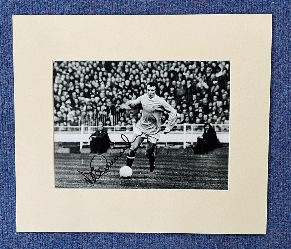 Mike Summerbee Autographed 14x11 Manchester City Photo - Iconic Black and White