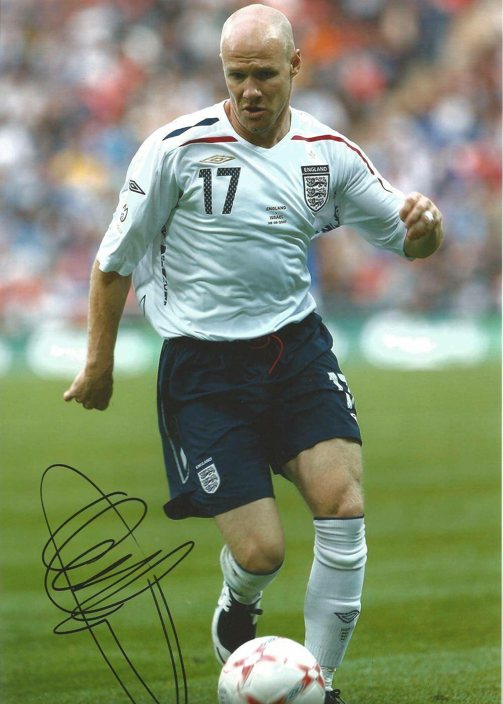 Andy Johnson's Autograph – Authentic 12x8 England Colour Photo