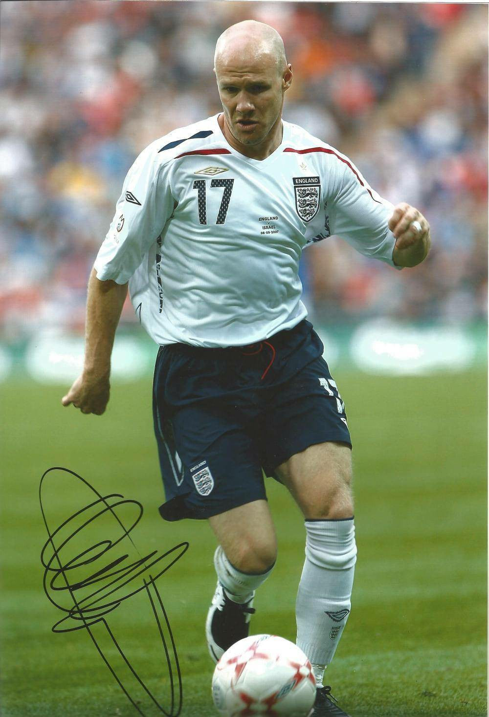 Andy Johnson's Autograph – Authentic 12x8 England Colour Photo