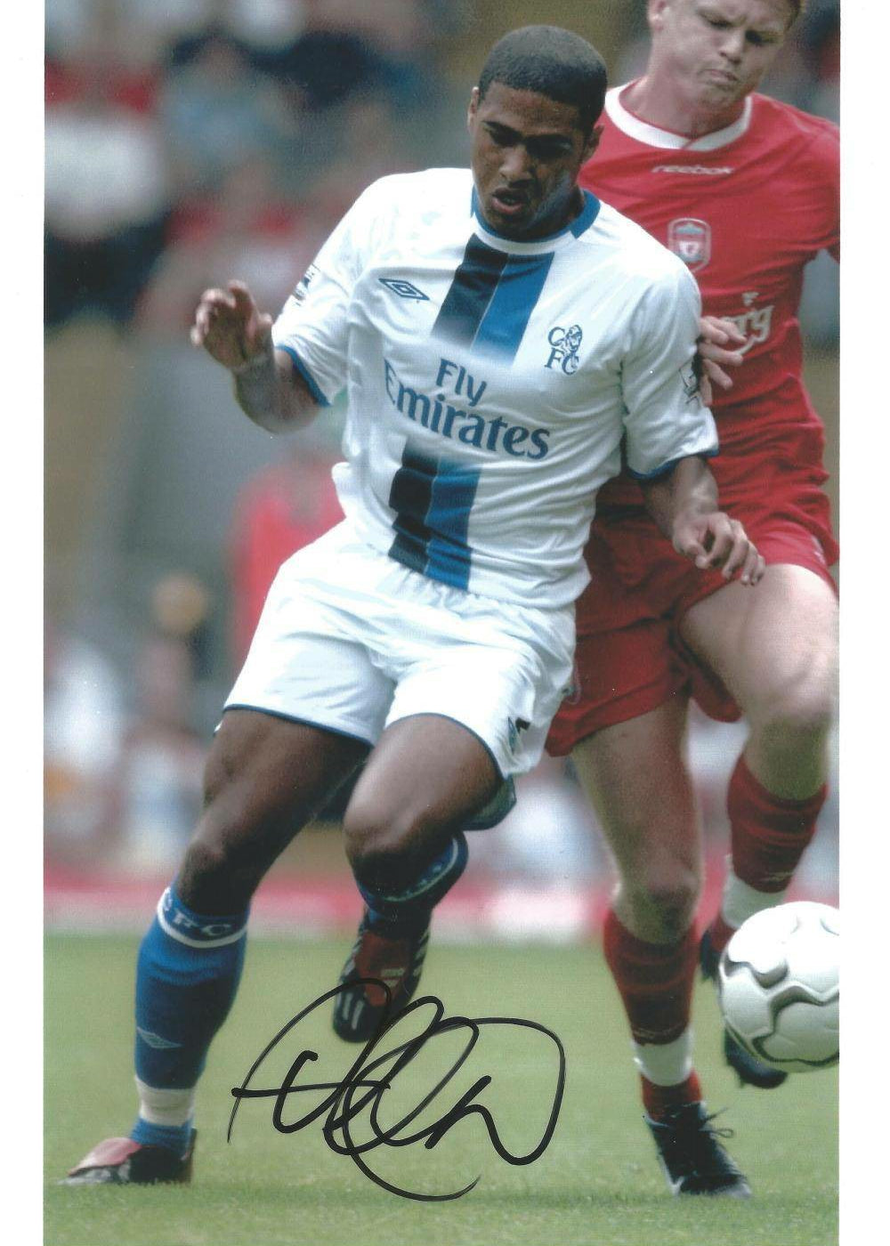 Glen Johnson Autographed Chelsea FC Memorabilia - Former Premier League Defender