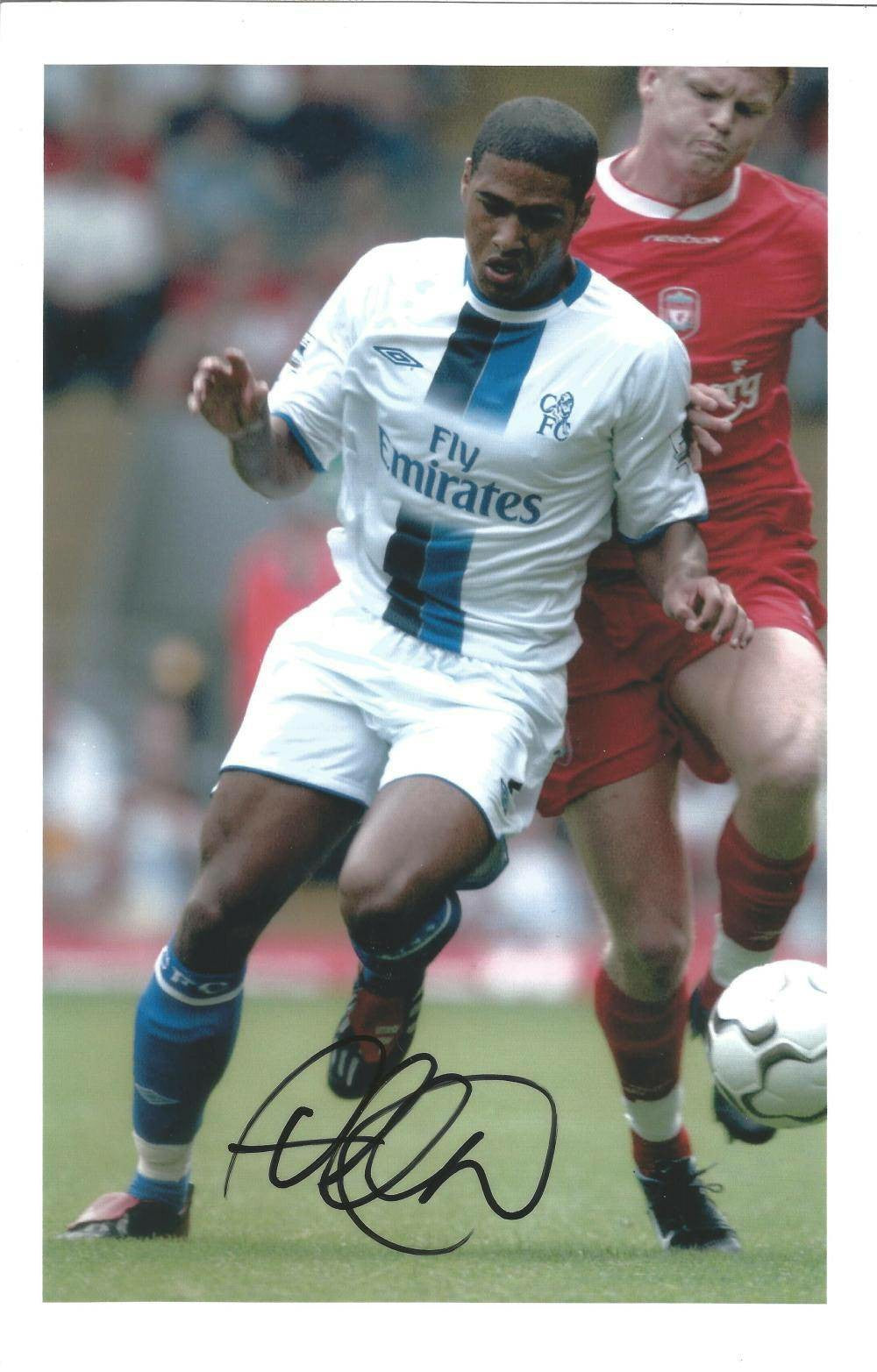 Glen Johnson Autographed Chelsea FC Memorabilia - Former Premier League Defender