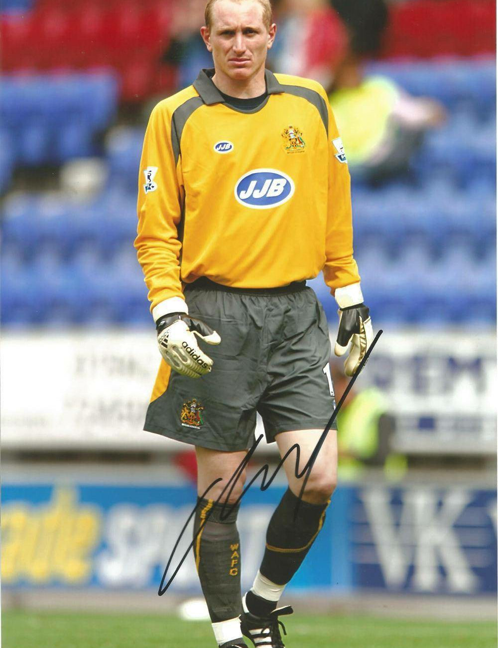 Chris Kirkland Autographed 12x8 Wigan Athletic Color Photo