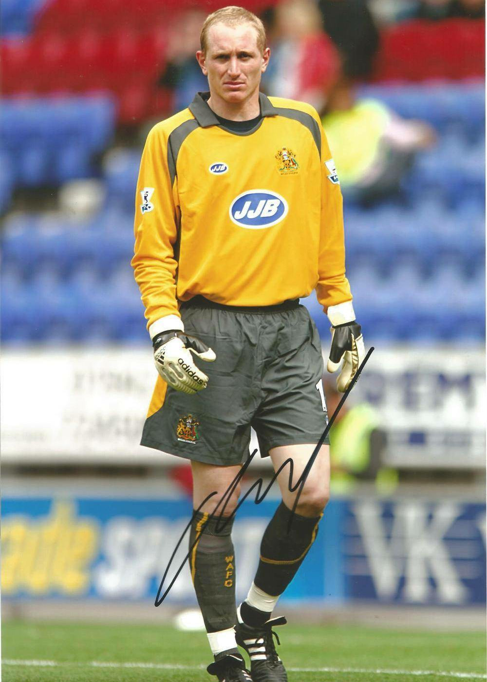 Chris Kirkland Autographed 12x8 Wigan Athletic Color Photo