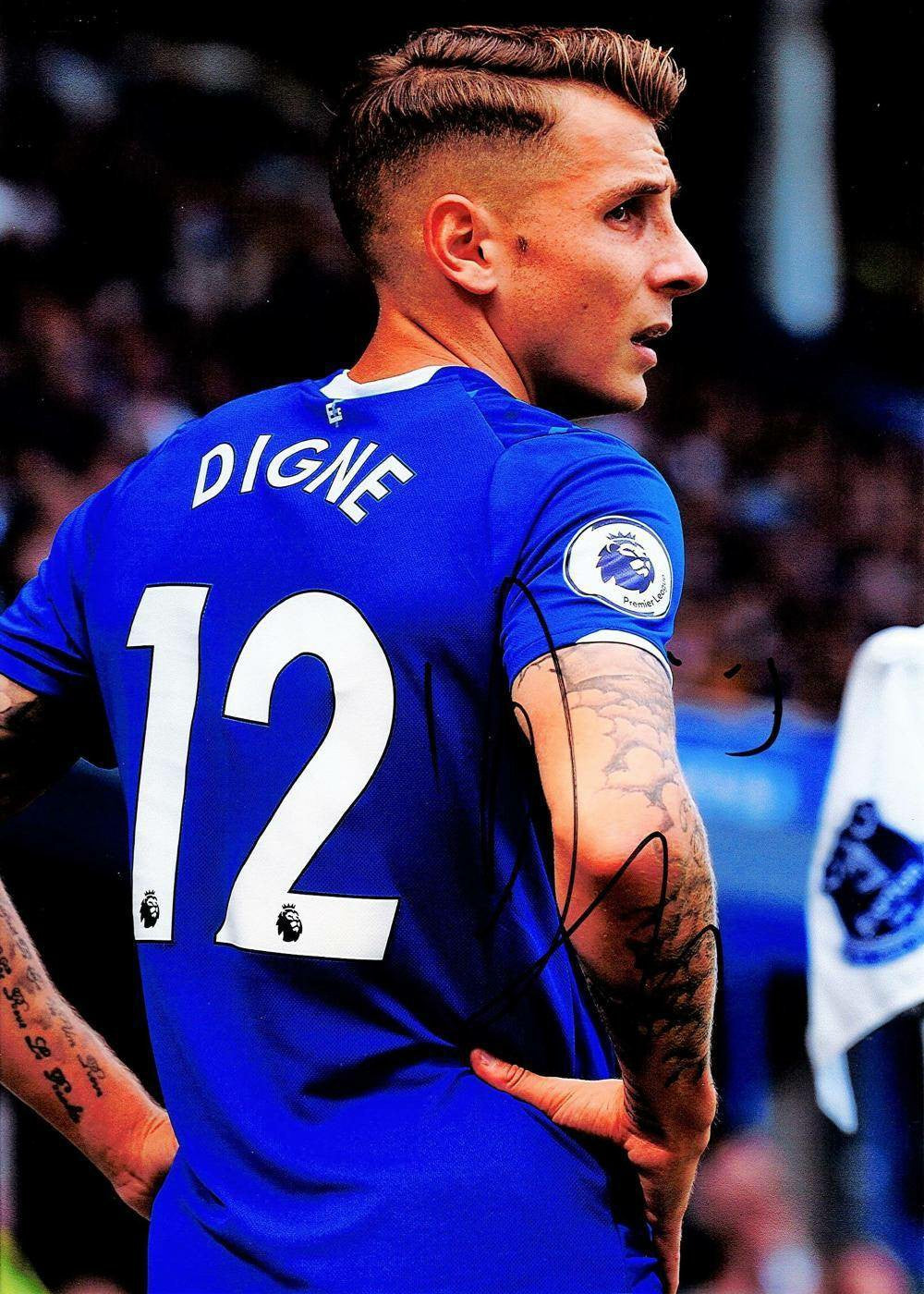 Lucas Digne Autographed Photograph - Everton Star, France National Team