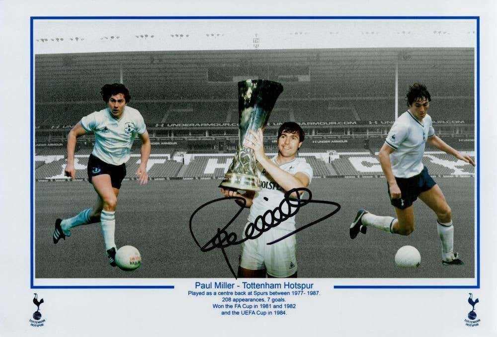 Autographed Photo - Paul Miller, Tottenham Hotspur Legend