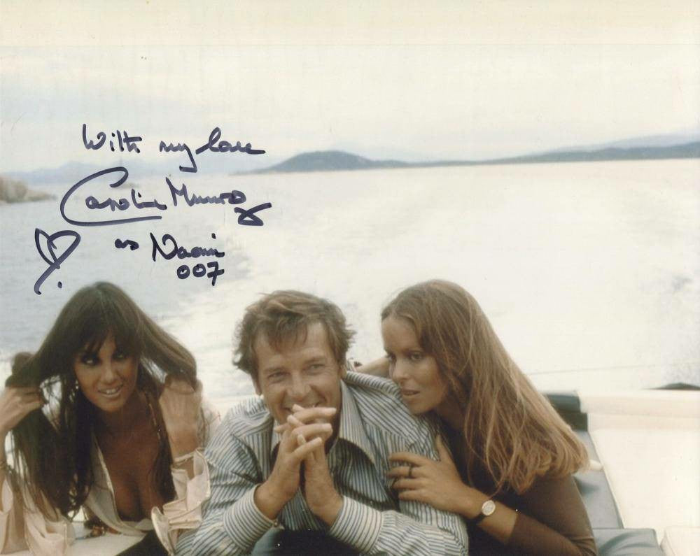 Autographed Photo - Iconic Bond Girl Caroline Munro in "The Spy Who Loved Me"