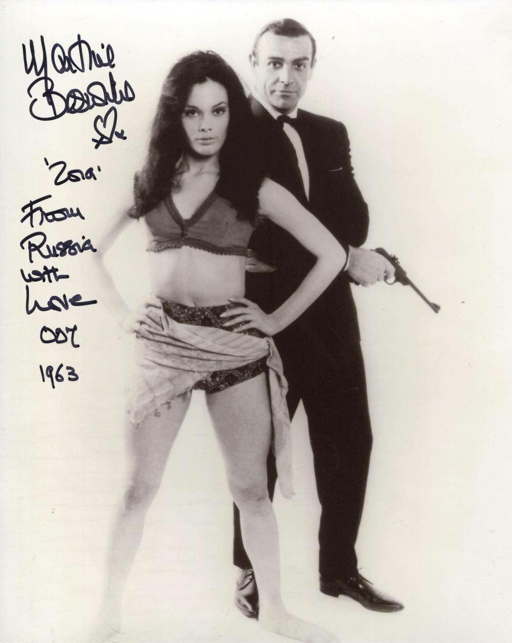 Autographed Photo - Martine Beswick in "From Russia with Love"