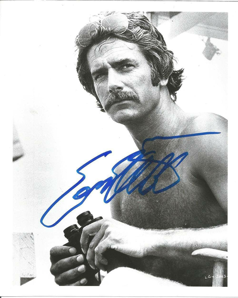 Sam Elliott Autographed 10x8 Black and White Photo - A Cinematic Icon in Pristine Condition