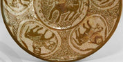 Islamic Style Glazed Dish with Horsemen