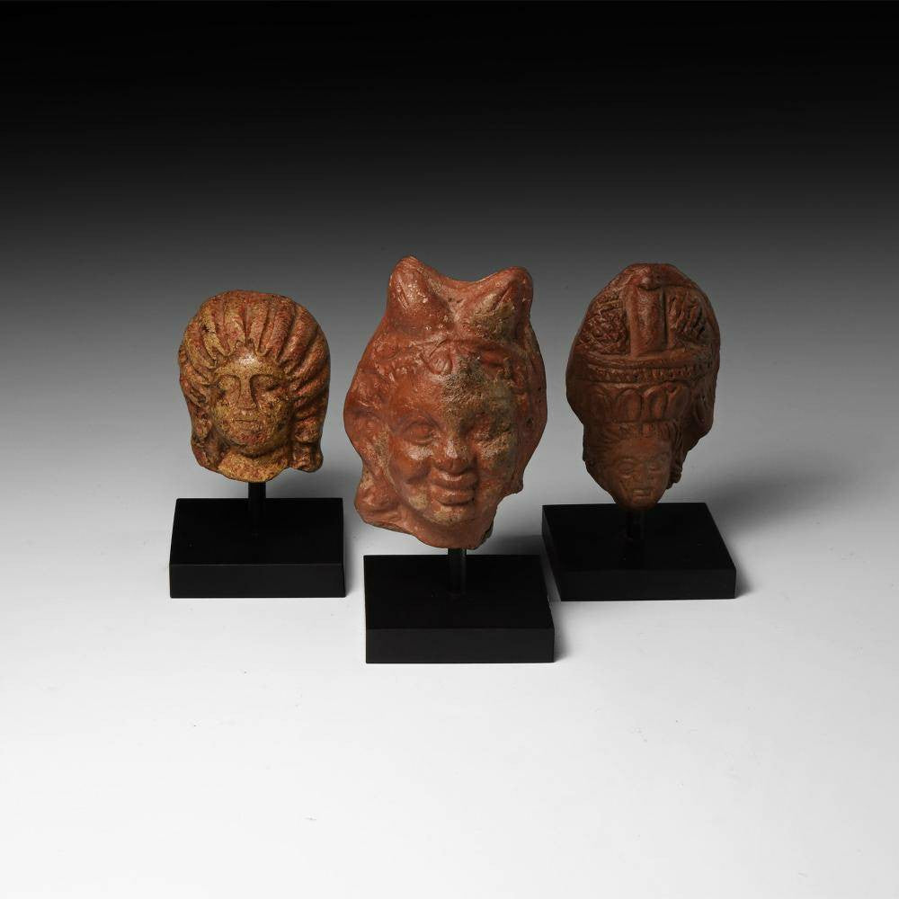 Roman Terracotta Head Collection, 2nd Century AD