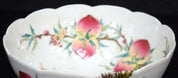 Chinese Porcelain Scalloped Bowl with Peaches and Bats