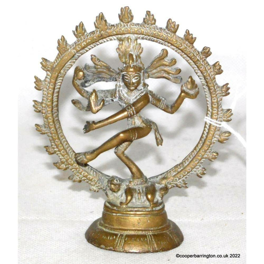 Antique Bronze Statue of Hindu Temple Shiva Nataraja