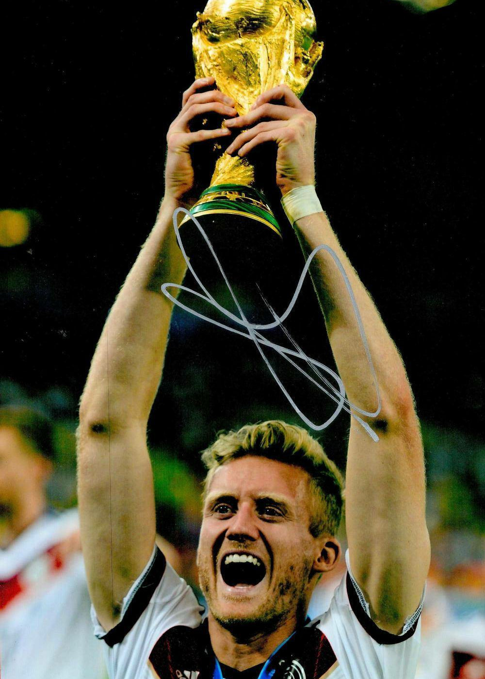 Andre Schurrle Autographed 12x8 Germany Color Photograph