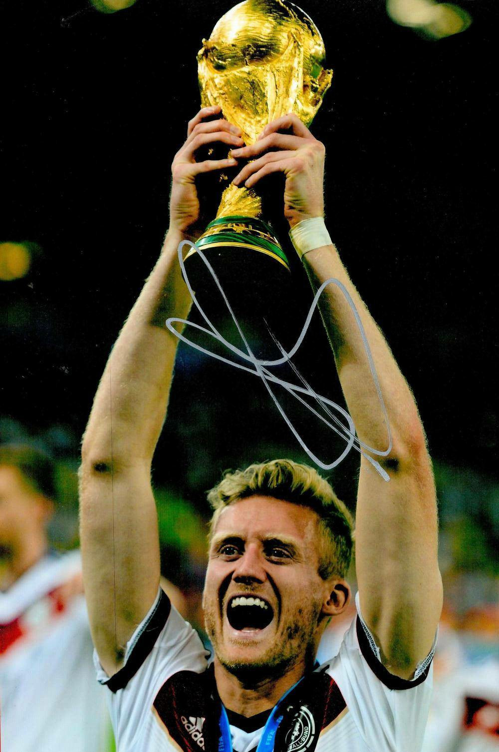 Andre Schurrle Autographed 12x8 Germany Color Photograph