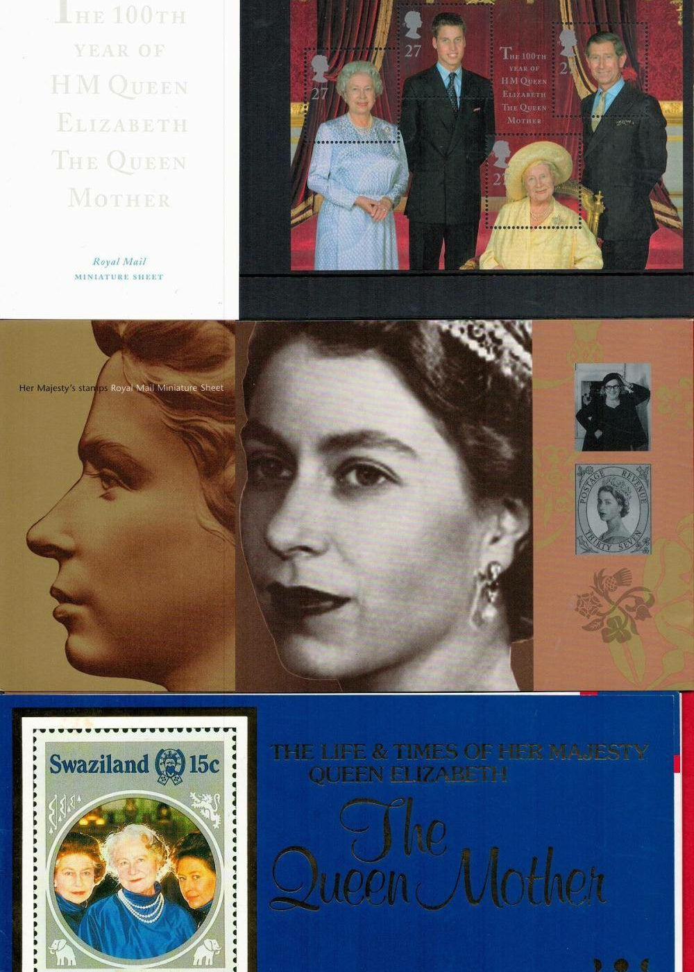 Royal Mail Stamps and Albums of Remembrance - Queen Elizabeth Collection