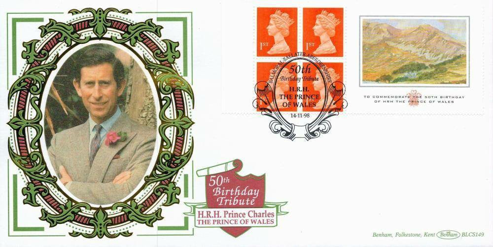 HRH Prince Charles 50th Birthday Tribute Benham First Day Cover