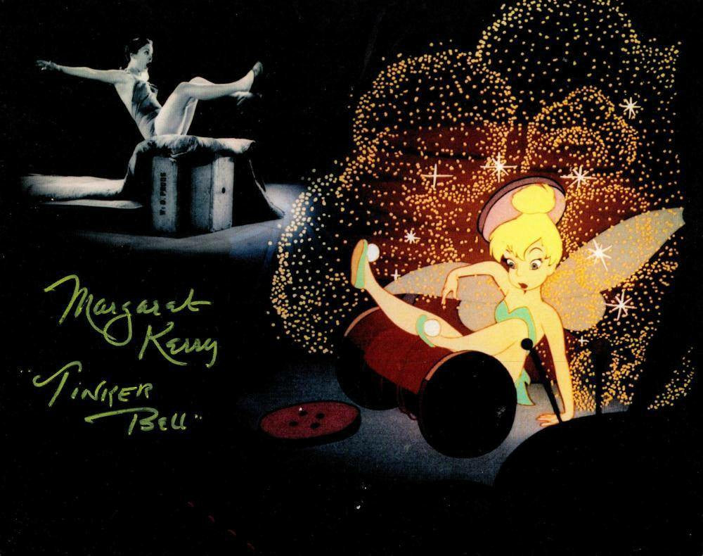 Margaret Kerry Signed Tinker Bell 10x8 Animated Color Photo - Disney Collectible