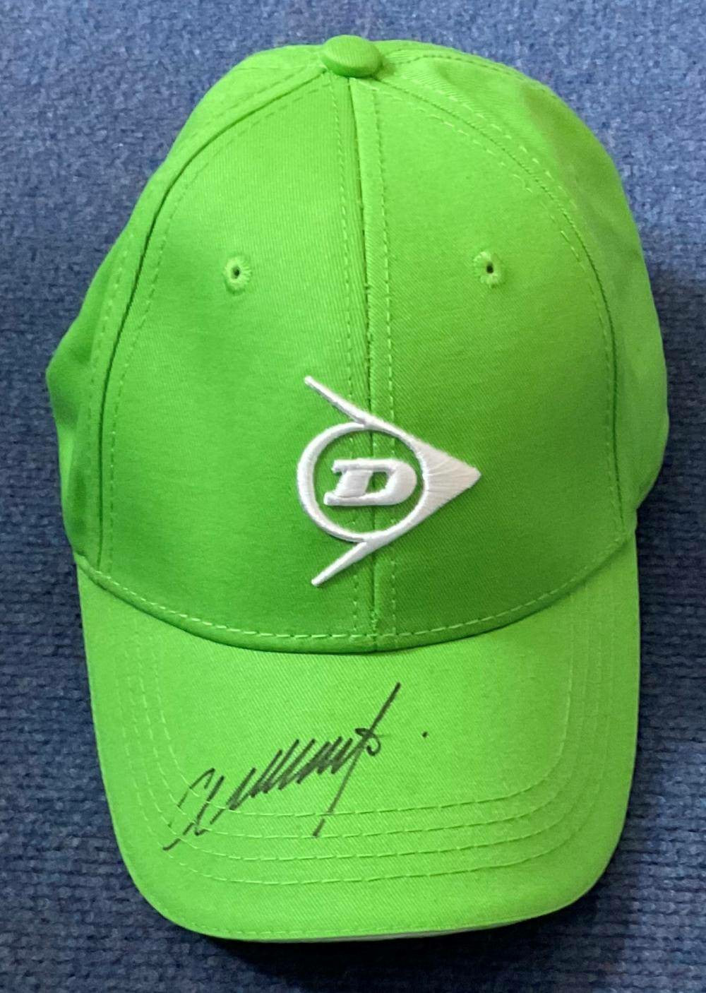 Colin Montgomerie Autographed Dunlop H. Puff Cap - Golf Legend's Signature